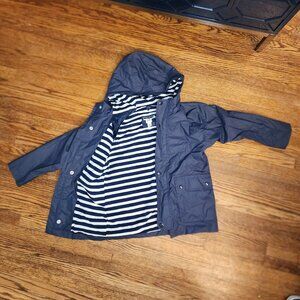 GAP Kids | Jersey Lined Raincoat, Size 4T, Navy Blue